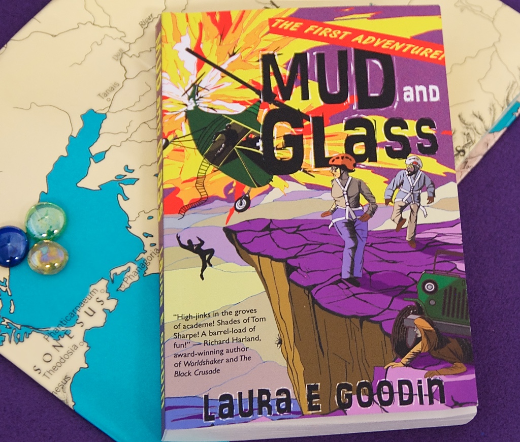 Mud and Glass by Laura E Goodwin. A satire of campus life and academic politics