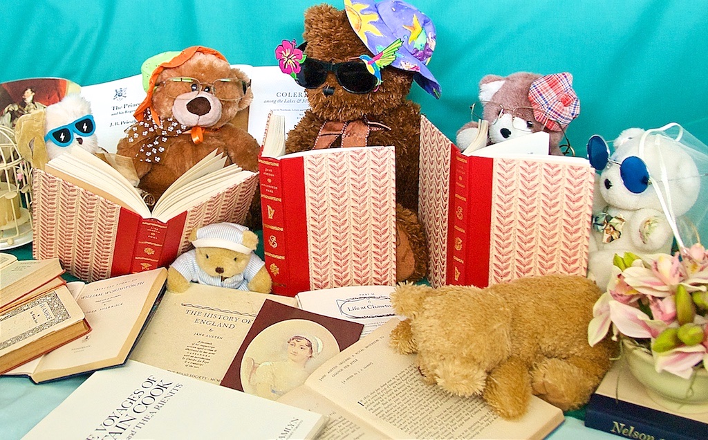 The Tedettes Jane Austen Book Club with their Regency novels